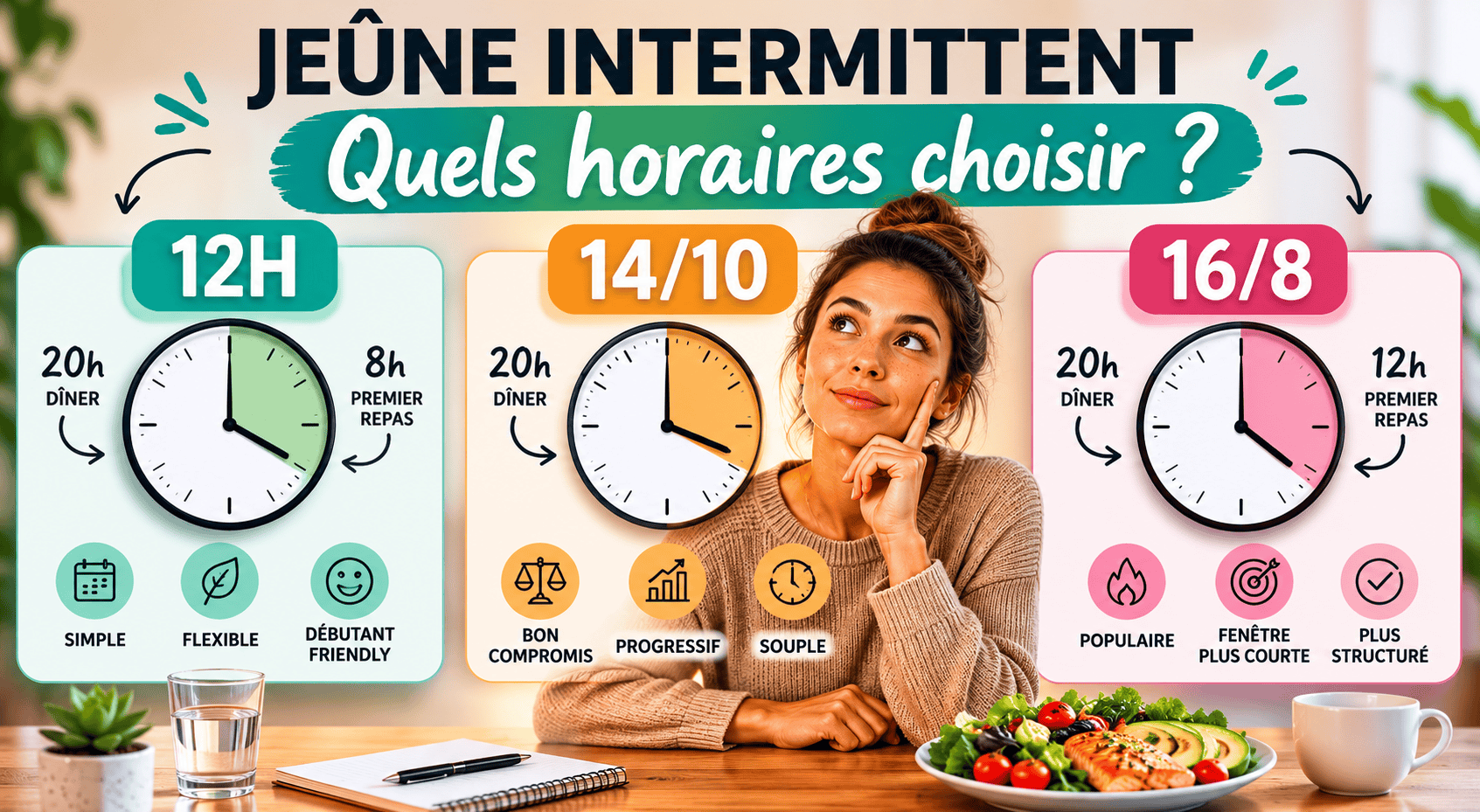 horaires jeûne intermittent